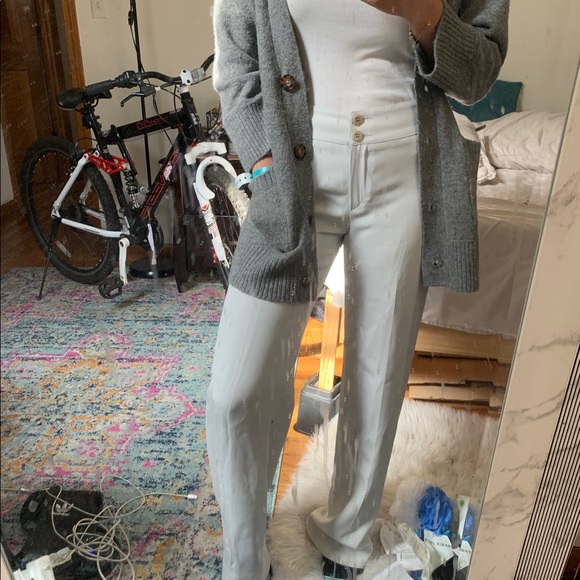 Icy white wide leg trousers - Picture 9 of 10